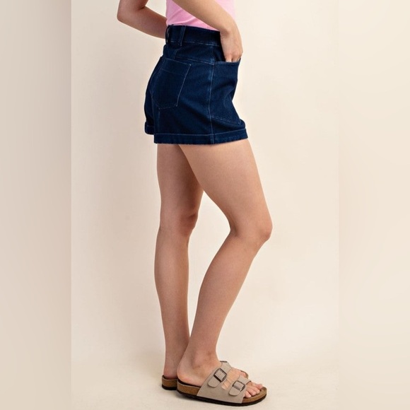 NWT Dark Wash Rae Mode Denim Shorts - Picture 3 of 4